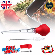 4 in 1 Turkey Baster and Silicon Brush Meat Injector Syringe Needle Meat Baster
