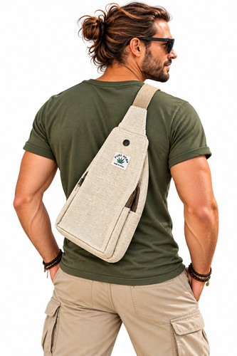 Hemp sling bag crossbody - sling,
