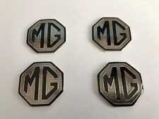 MGF MG TF LE500 Alloy Wheel Hub Cap Centre Badges Black & Silver 45mm Badge
