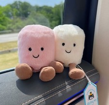 Popular Jellycat Amuseables Marshmallow BNWT - Pink & White Squishy Plush Toy