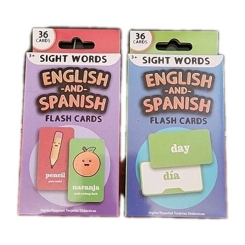 Sight word english and spanish - sight,