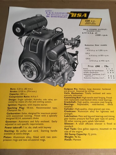 Bsa villers vintage 892 5 - villers,