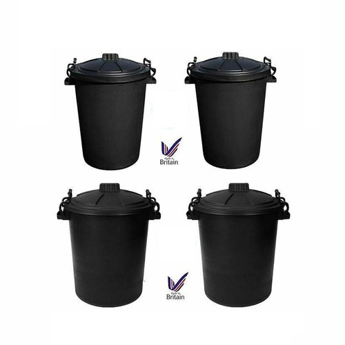 80l black bin clip lock - clip,