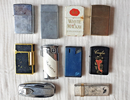 Ten various vintage lighters - various,