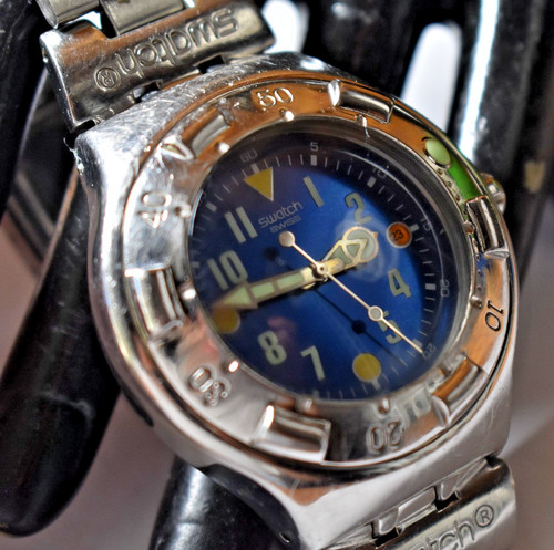 Swatch irony scuba 200 blue - scuba,