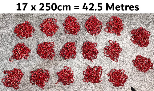 250cm 42 5m red - x, 42.5m