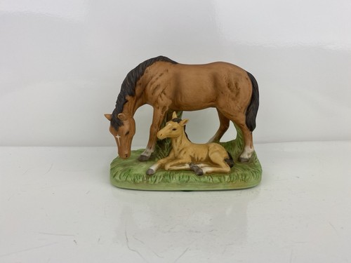 Vintage homco mare with foal - vintage,