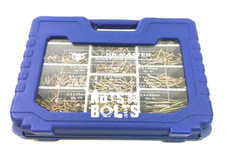 ASSORTED GENERAL PURPOSE WOODSCREWS - TRADE BOX OF 1700 WOOD SCREWS 20mm - 80mm