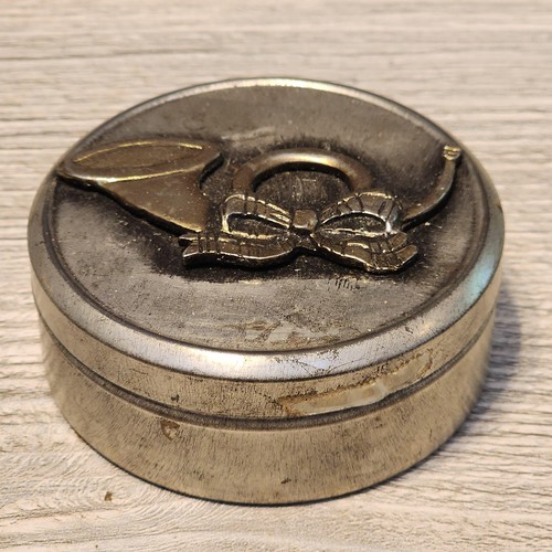 Round metal tin french horn - tin,