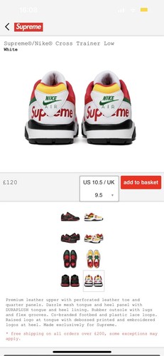 Supreme nike cross trainer 3 - supreme,