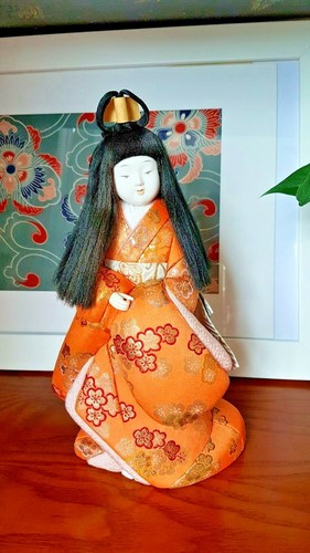 Vintage japanese kimekomi doll - japanese,