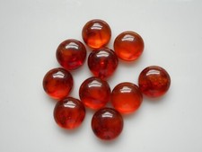 Amber Round cabochon 8mm