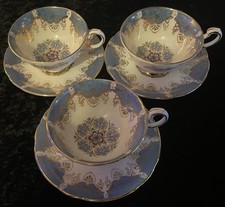 Paragon teacup saucers blue - teacup,