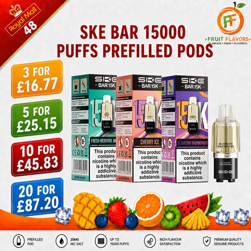 Ske bar 15k refill pods - refill, |