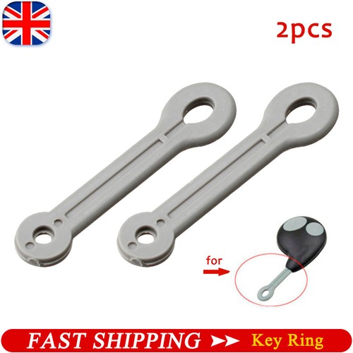 Key ring rubber strap loop - 2x,
