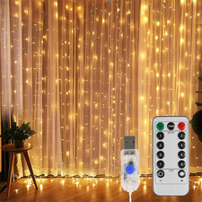 Curtain Fairy Lights, 3m x 3m