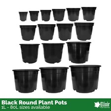 Strong Black Plant Pot Plastic