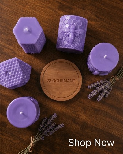 Lavender scented purple wax - lavender,