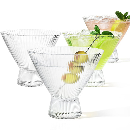 Vimerpa martini glasses ribbed - martini,