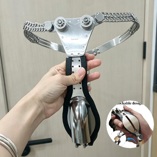 Stainless steel chastity - stainless, cage
