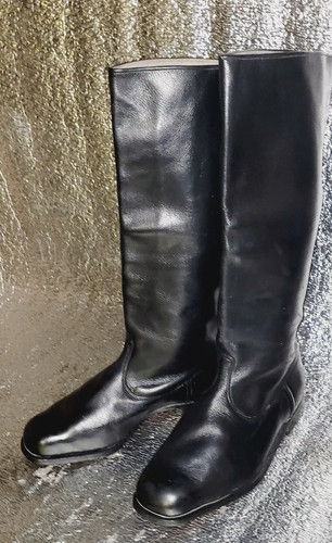 Leather long boots genuine - long,