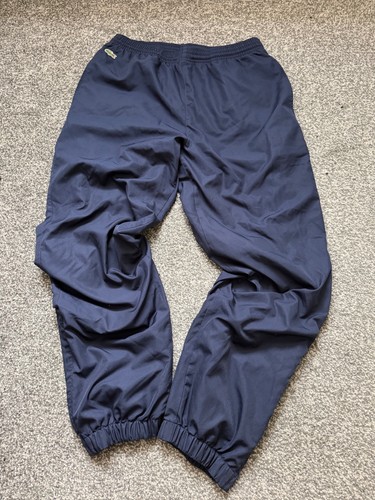 Lacoste navy tracksuit bottoms - navy,