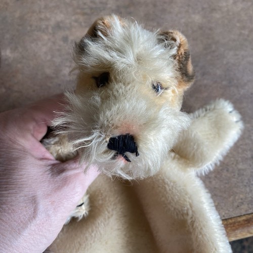 Vintage steiff mohair terrier - mohair,