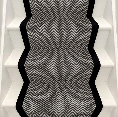 Taped edge stair carpet - edge, runner