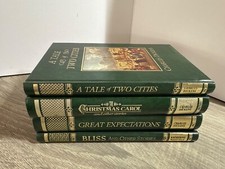 4 'The Great Writers Library' books - Dickens VGC