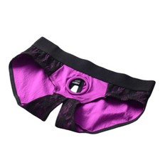 Purple Lace Strapon Harness
