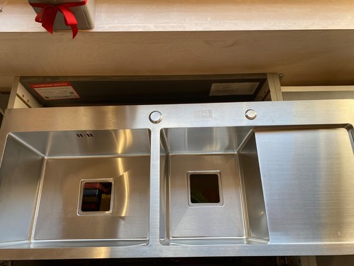 Stainless steel inset kitchen - stainless,