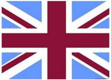 Claret & Blue Union Jack Flag