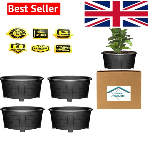 55cm oval planter ebony - planter,