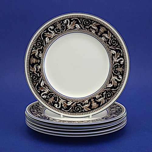 Six wedgwood dark blue - six,