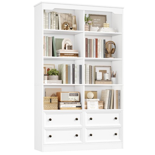 Tall bookcase with drawers - tall,