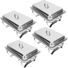 Set Of 4 Chafing Dishes Food