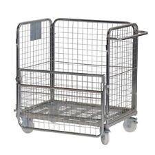 Small Merchandise warehouse Picking Cage Trolley 600KG