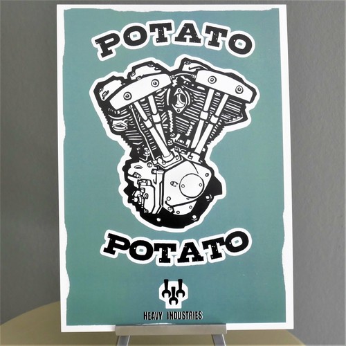 Poster harley shovelhead - a4,