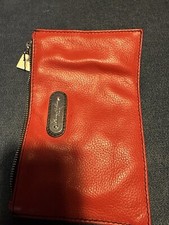 SIENNA DE LUCA - New - Made in Italy distressed red leather clutch bag