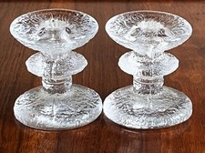 2 IITTALA FINLAND FESTIVO 1 RING CANDLESTICK CANDLE HOLDER TIMO SARPANEVA MCM