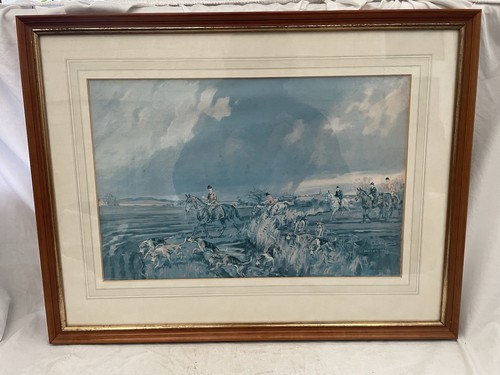 Hunting scene print - print, john