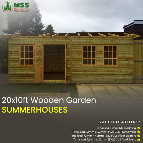 20x10 wooden garden - 20x10, summer