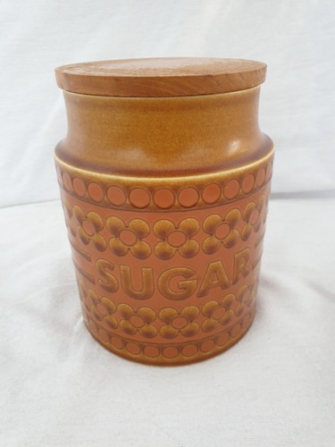 Hornsea saffron sugar jar - hornsea,