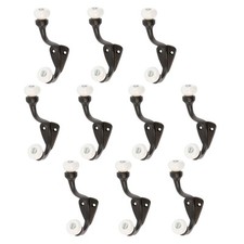 10x White Ceramic Ball Hat &