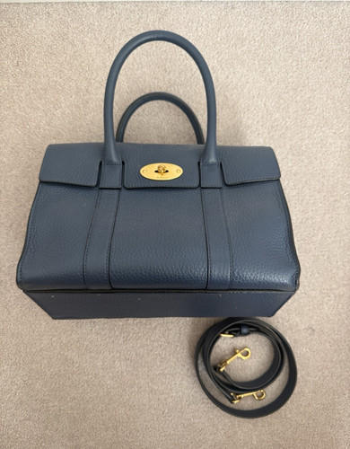 Mulberry blue pebbled leather - pebbled,
