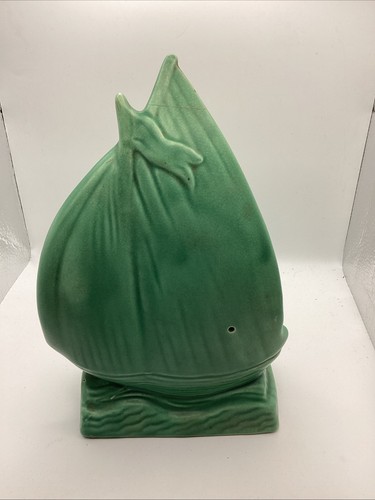 Sylvac green yacht posy vase - sylvac,