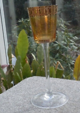 Tall Glass Stemmed Gold Candle/Votive/Tealight Holder 23cms Tall