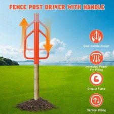 Fence Post Driver with Handles