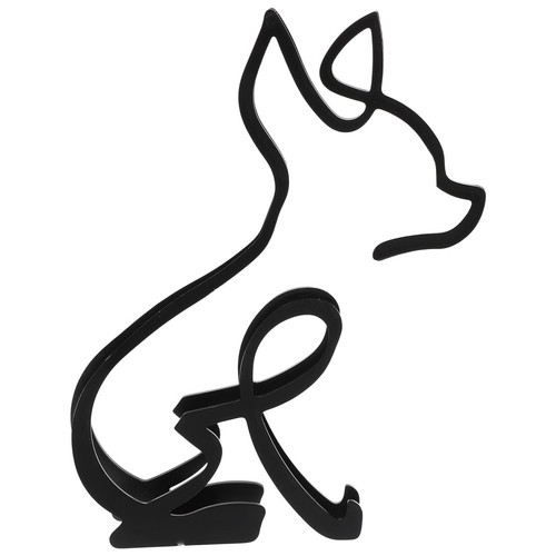 Wire dog statue modern style - statue,
