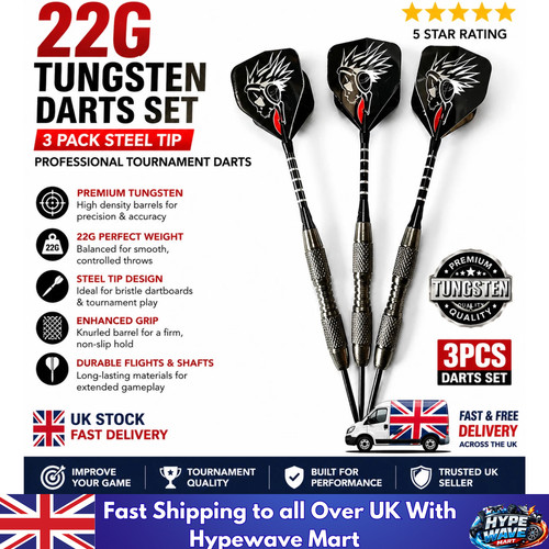 22g tungsten darts - tungsten, pack